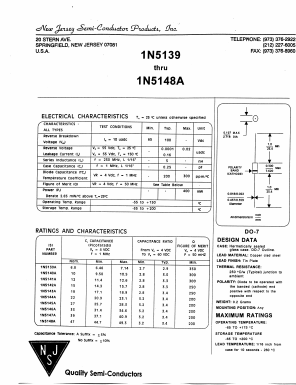1N5146 Datasheet PDF New Jersey Semiconductor