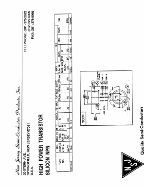 2SC1947 Datasheet PDF New Jersey Semiconductor