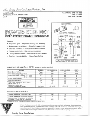 D84DM2 Datasheet PDF New Jersey Semiconductor