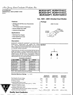 MUR3010PT Datasheet PDF New Jersey Semiconductor