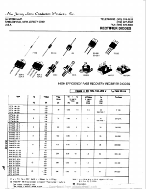 BYW81P-100A Datasheet PDF New Jersey Semiconductor