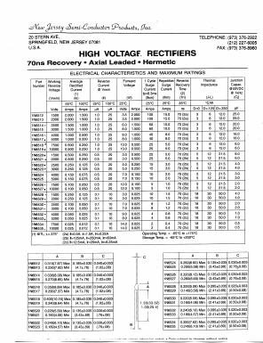 1N6521 Datasheet PDF New Jersey Semiconductor