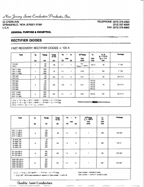 1N3879R Datasheet PDF New Jersey Semiconductor