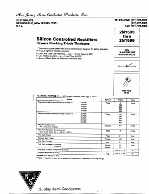 2N1597 Datasheet PDF New Jersey Semiconductor