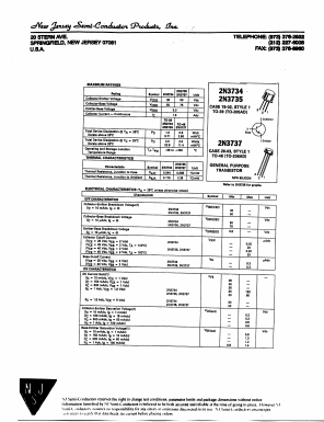 2N3735 Datasheet PDF New Jersey Semiconductor