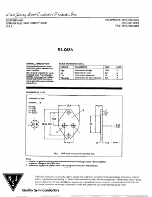 BUZ53A Datasheet PDF New Jersey Semiconductor