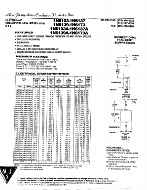 1N6103 Datasheet PDF New Jersey Semiconductor
