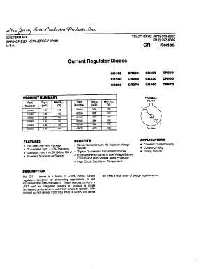 CR200 Datasheet PDF New Jersey Semiconductor