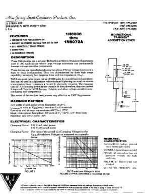 1N6071_ Datasheet PDF New Jersey Semiconductor