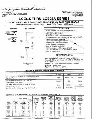 LCE12 Datasheet PDF New Jersey Semiconductor