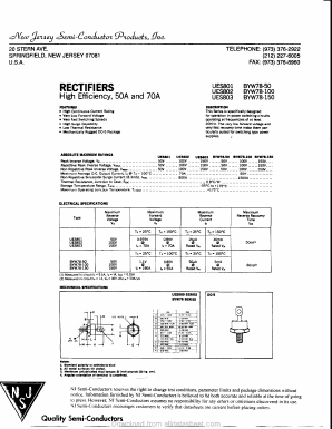UES802 Datasheet PDF New Jersey Semiconductor