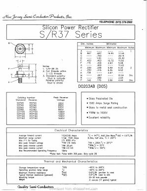 S37120 Datasheet PDF New Jersey Semiconductor