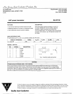 BLV97CE Datasheet PDF New Jersey Semiconductor