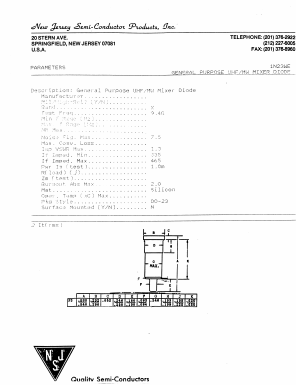 1N23WE Datasheet PDF New Jersey Semiconductor