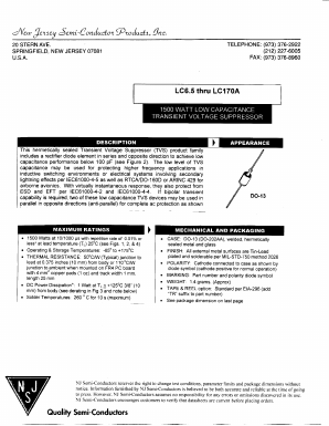 LC7.0A Datasheet PDF New Jersey Semiconductor