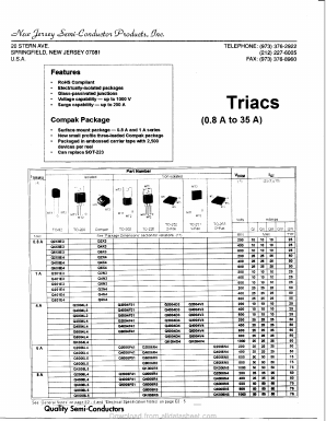 Q6008R5 Datasheet PDF New Jersey Semiconductor