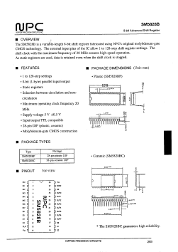 SM5828 Datasheet PDF Nippon Precision Circuits 