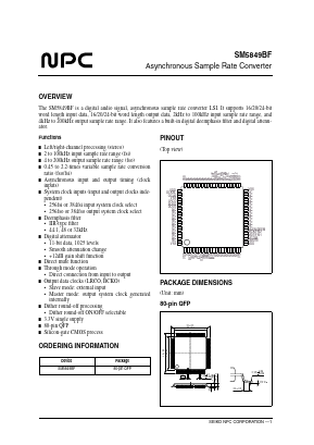 SM5849BF Datasheet PDF Nippon Precision Circuits 