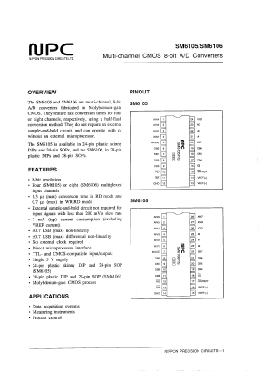 SM6106 Datasheet PDF Nippon Precision Circuits 