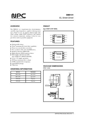 CF8141A Datasheet PDF Nippon Precision Circuits 