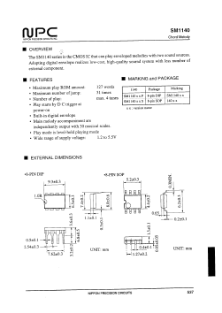 SM1140XXS Datasheet PDF Nippon Precision Circuits 