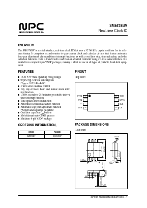 SM8578BV Datasheet PDF Nippon Precision Circuits 