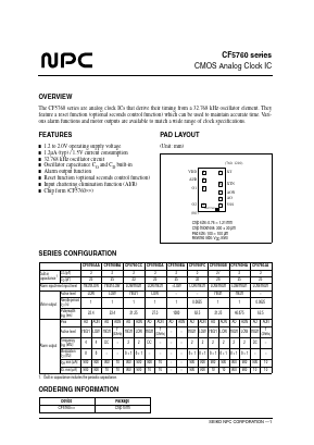 CF5760 Datasheet PDF Nippon Precision Circuits 