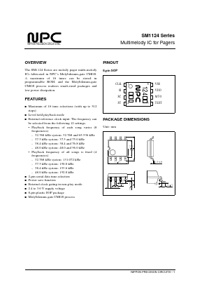 SM1124 Datasheet PDF Nippon Precision Circuits 