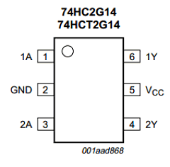74HCT2G14GW Datasheet PDF NXP Semiconductors.