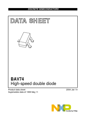 BAV74 Datasheet PDF NXP Semiconductors.