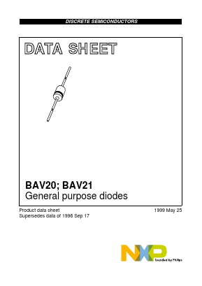 BAV20 Datasheet PDF NXP Semiconductors.