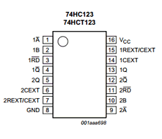 74HCT123D Datasheet PDF NXP Semiconductors.