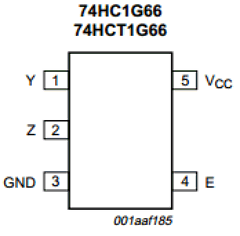 74HC1G66GV Datasheet PDF NXP Semiconductors.