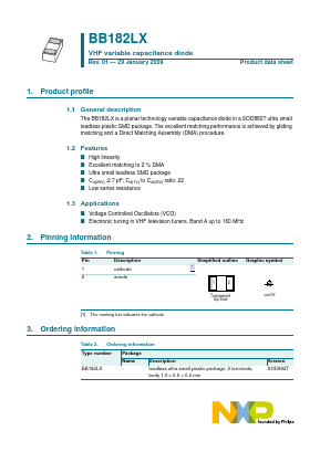 BB182LX Datasheet PDF NXP Semiconductors.
