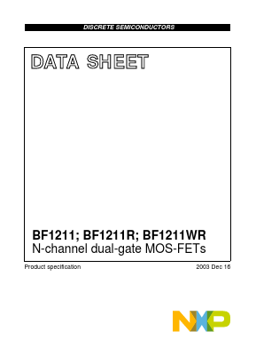 BF1211 Datasheet PDF NXP Semiconductors.