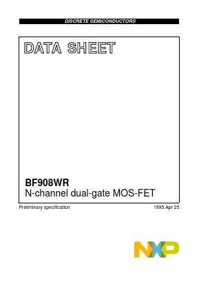 BF908WR Datasheet PDF NXP Semiconductors.