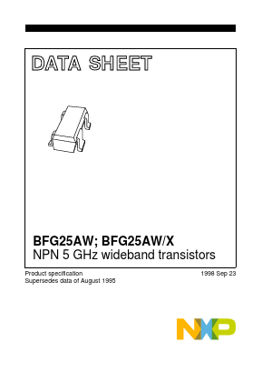 BFG25AW_X Datasheet PDF NXP Semiconductors.