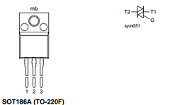 BTA208X-800B Datasheet PDF NXP Semiconductors.