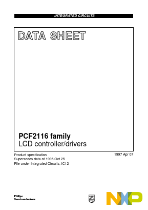 PCF2114XU/12 Datasheet PDF NXP Semiconductors.
