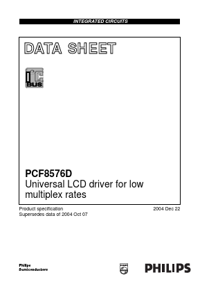 PCF8576DT Datasheet PDF NXP Semiconductors.