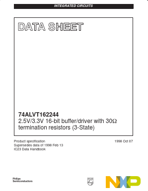 74ALVT162244 Datasheet PDF NXP Semiconductors.