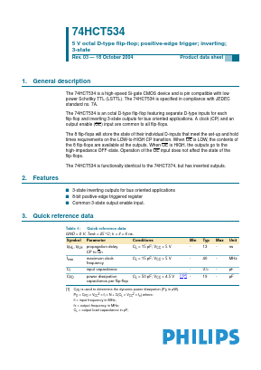 74HCT534D Datasheet PDF NXP Semiconductors.