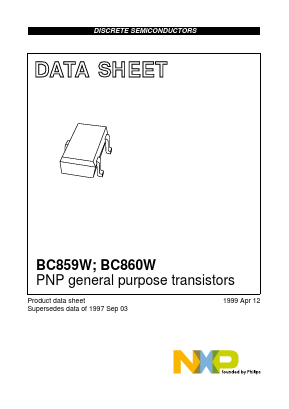 BC859BW Datasheet PDF NXP Semiconductors.