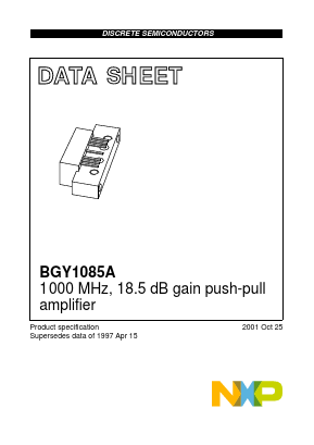 BGY1085A Datasheet PDF NXP Semiconductors.
