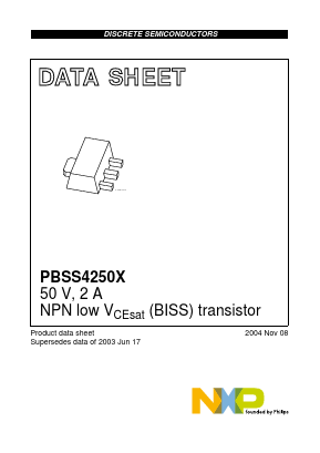 PBSS4250X,115 Datasheet PDF NXP Semiconductors.
