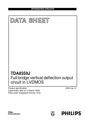 TDA8359JU Datasheet PDF NXP Semiconductors.