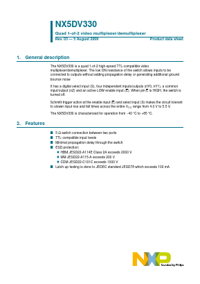 NX5DV330 Datasheet PDF NXP Semiconductors.