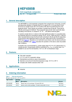 4585B Datasheet PDF NXP Semiconductors.