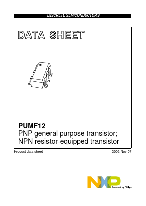 PUMF12,115 Datasheet PDF NXP Semiconductors.