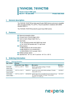 74VHCT08D Datasheet PDF NXP Semiconductors.